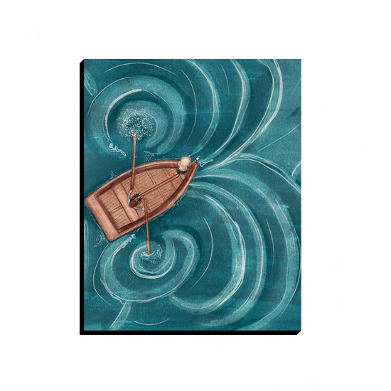 تابلو شاسی طرح قایق چوبی کد cfp1614