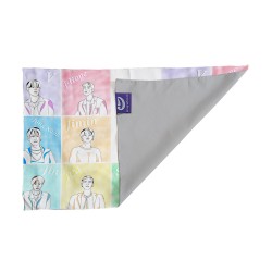 کادو پیچ پارچه‌ ای طرح مینیمال رنگین کمان گروه bts