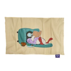 کادو پیچ پارچه‌ ای طرح پنگوئن کتابخوان