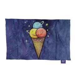 کادو پیچ پارچه‌ ای طرح بستنی کهکشانی