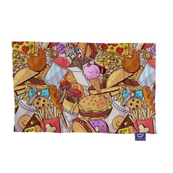 کادو پیچ پارچه‌ ای طرح فست فود ها