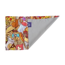 کادو پیچ پارچه‌ ای طرح فست فود ها