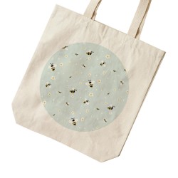 تت بگ متقال طرح زنبورک و گل بابونه