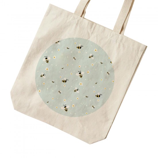 تت بگ متقال طرح زنبورک و گل بابونه