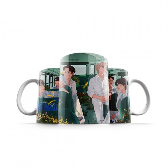 ماگ طرح اتوبوس bts