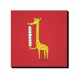 تابلو شاسی طرح زرافه بستنی خور کد cfp1167