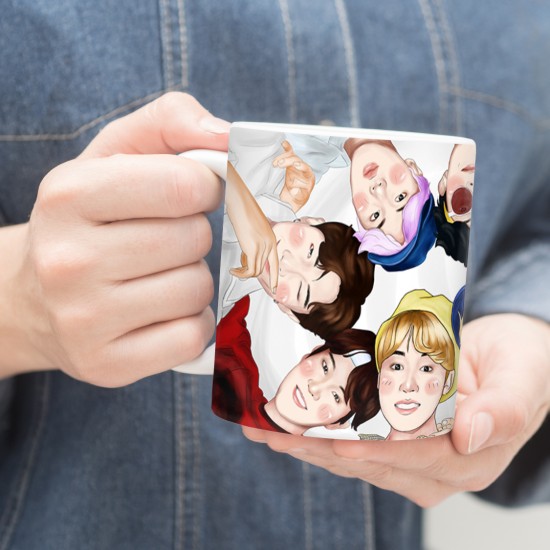 ماگ طرح سلفی گروه bts