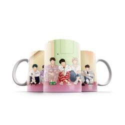 ماگ طرح bts در خانه
