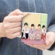 ماگ طرح bts در خانه