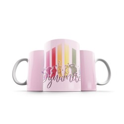 ماگ طرح نقاشی خط گروه bts