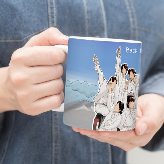 ماگ طرح سفر با bts