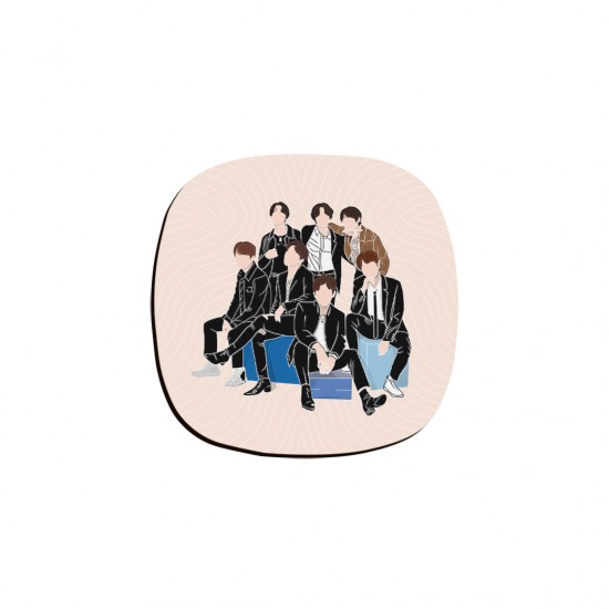 زیر لیوانی طرح the bangtan boys