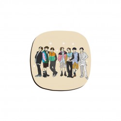 زیر لیوانی طرح bts kpop