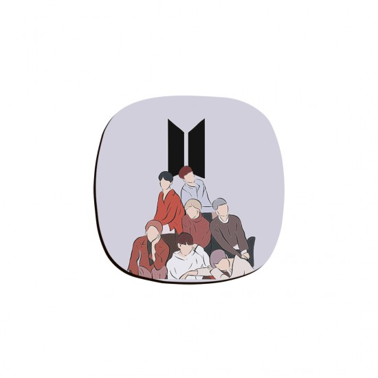زیر لیوانی طرح bts مینیمالیست