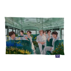 کادو پیچ پارچه‌ ای طرح اتوبوس bts