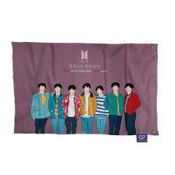 کادو پیچ پارچه‌ ای طرح شروع گروه bts