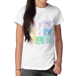 تیشرت طرح مینیمال رنگین کمان گروه bts کد cfp165۰