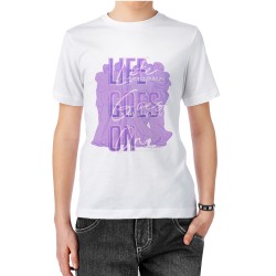 تیشرت طرح آهنگ life goes on کد cfp1660