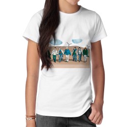 تیشرت طرح آهنگ friends از bts کد cfp1673