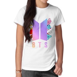 تیشرت طرح کاراکتر های bt21 کد cfp1668