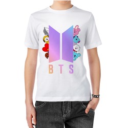 تیشرت طرح کاراکتر های bt21 کد cfp1668