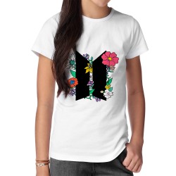 تیشرت طرح لوگو bts