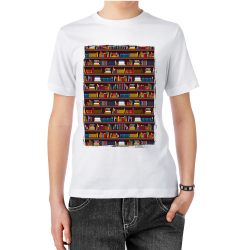 تیشرت طرح کتابخونه