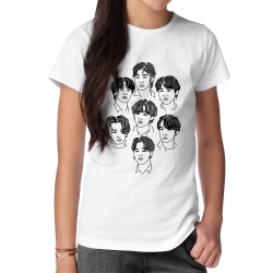 تیشرت طرح minimal bts