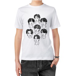 تیشرت طرح minimal bts