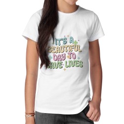 تیشرت طرح پزشک زن قهرمان