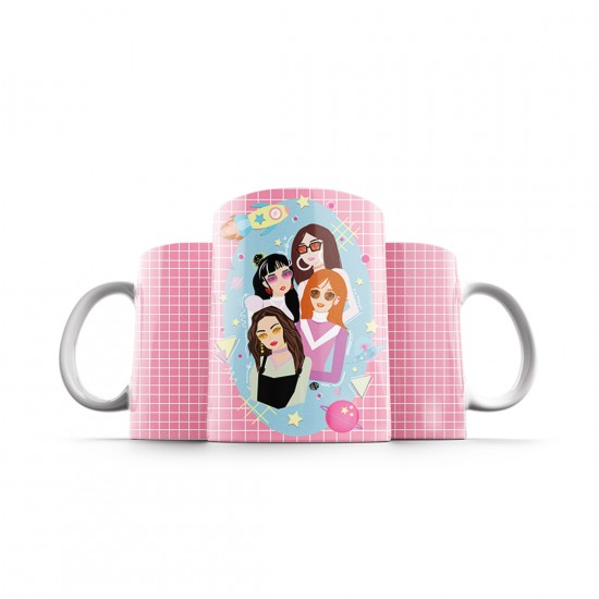 ماگ طرح cute blackpink