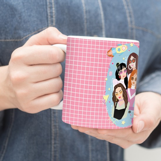 ماگ طرح cute blackpink