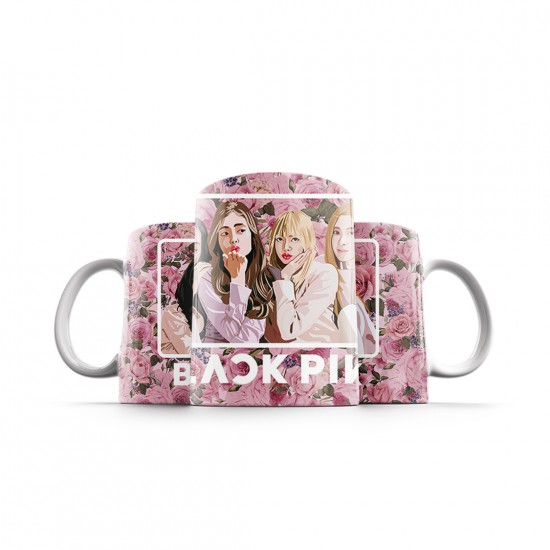 ماگ طرح blackpink flower