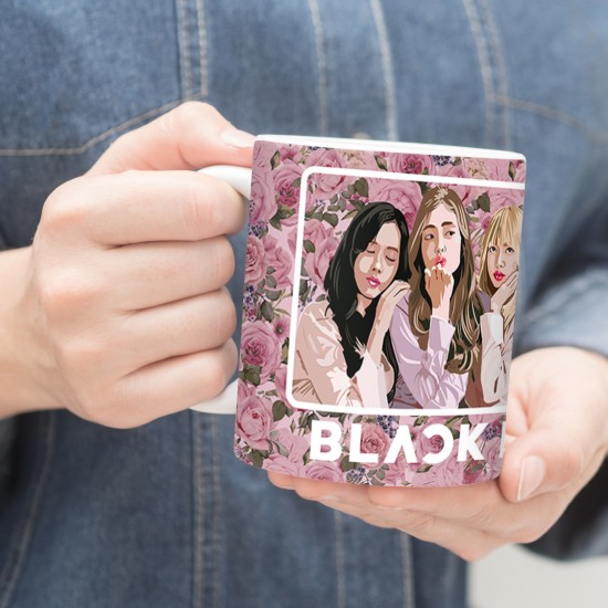 ماگ طرح blackpink flower
