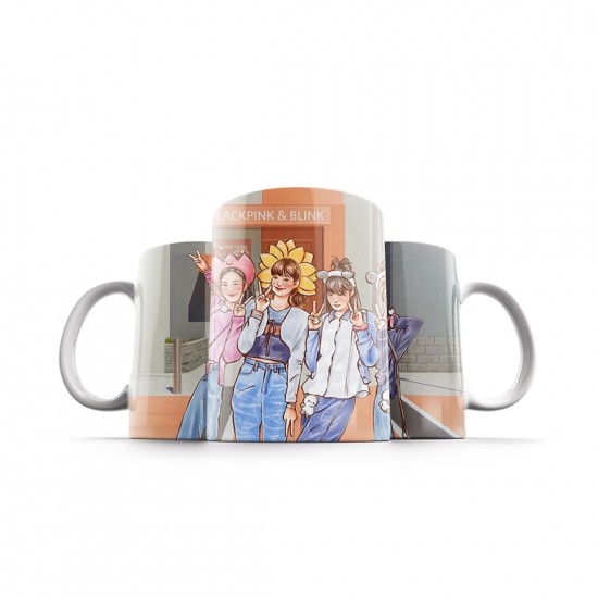 ماگ طرح طرفداران blackpink