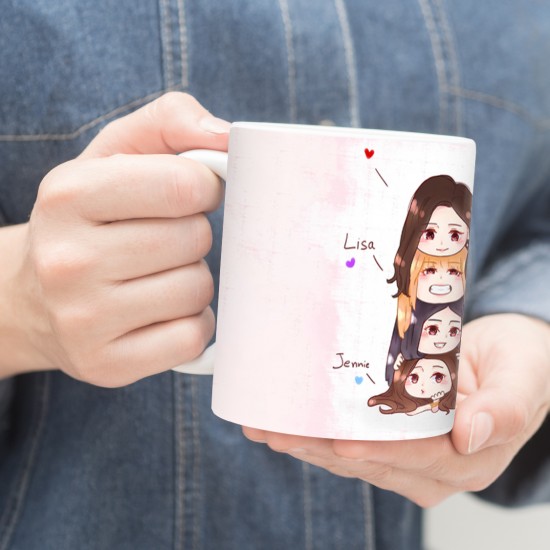 ماگ طرح kawaii blackpink