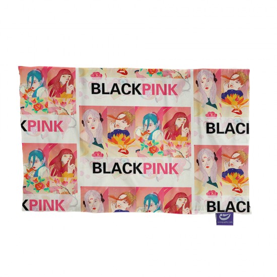 کادو پیچ پارچه‌ ای طرح asian girl black pink