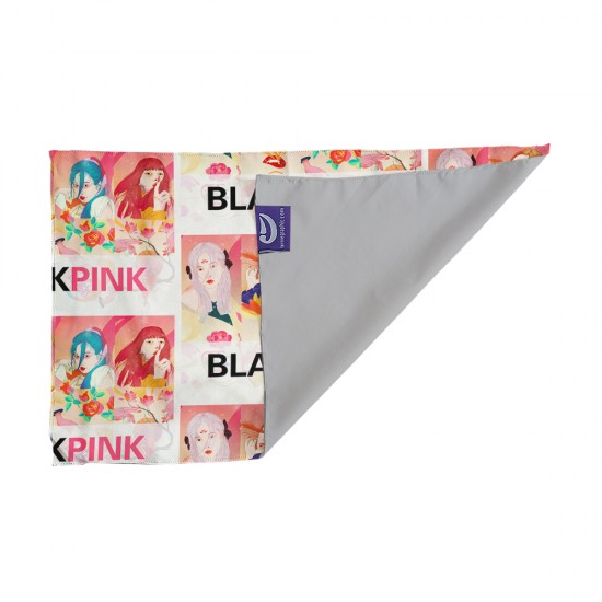 کادو پیچ پارچه‌ ای طرح asian girl black pink