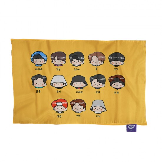 کادو پیچ پارچه‌ ای طرح seventeen yellow