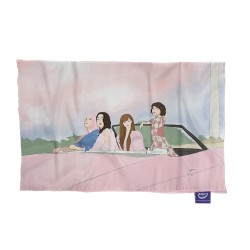 کادو پیچ پارچه‌ ای طرح ماشین صورتی گروه blackpink