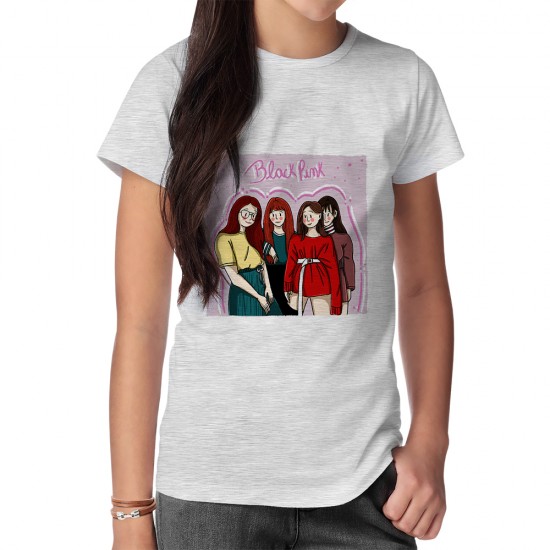 تیشرت طرح کارتونی blackpink