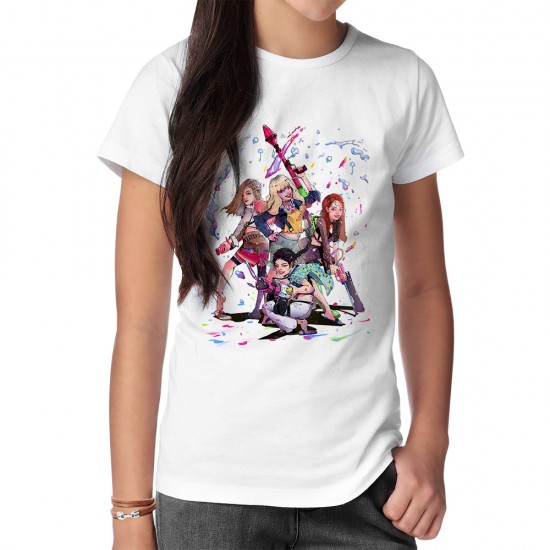 تیشرت طرح انیمیشنی از گروه blackpink
