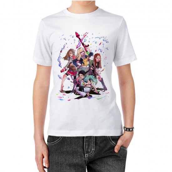 تیشرت طرح انیمیشنی از گروه blackpink