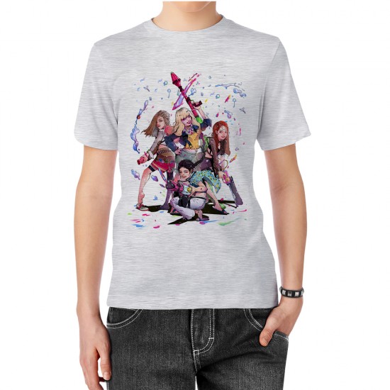 تیشرت طرح انیمیشنی از گروه blackpink