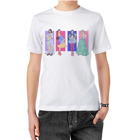 تیشرت طرح استایل بلک پینک