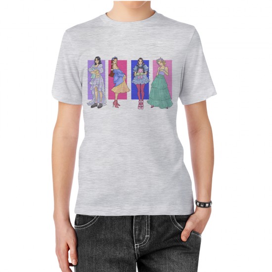 تیشرت طرح استایل بلک پینک