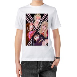 تیشرت طرح گروه جذاب بلک پینک