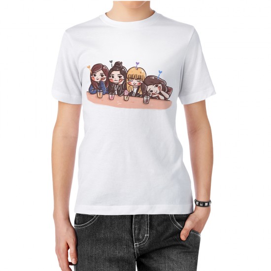 تیشرت طرح گوگولی‌ های بلک پینک