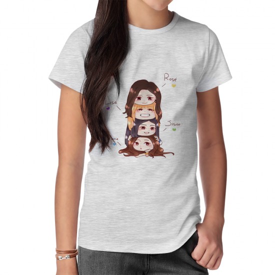 تیشرت طرح kawaii blackpink