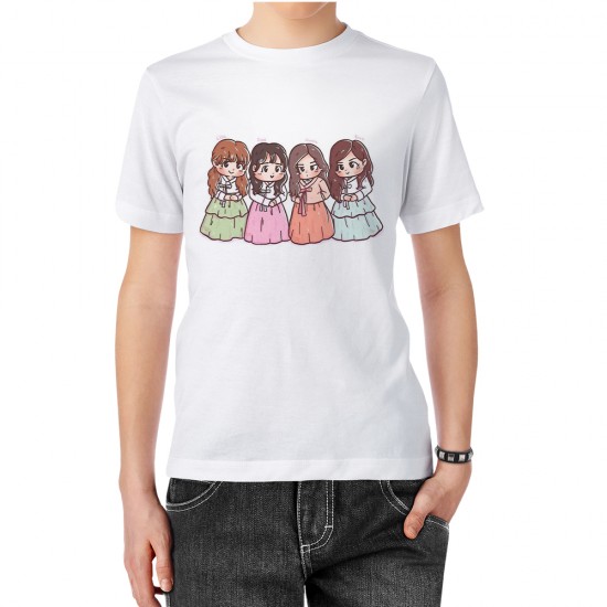 تیشرت طرح ملکه‌های black pink